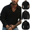 thumbnail image 3 of Kakii Men Sweaters V Neck Cable Knit Sweater Fall Casual Slim Fit Pullover, 3 of 6