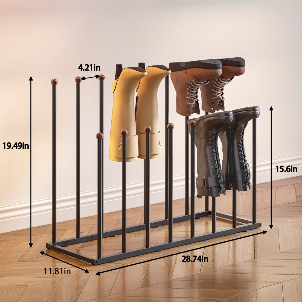 WELLAND 2-Tier Boot Storage Rack for Tall Boots and Shoes Holder 8 Pai -  Welland Store