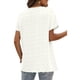 thumbnail image 3 of Camiseta De Verano Con Cuello En V Parte Superior Con Cuello En V Y Lunares Para Mujer Agradable A La Piel Holgada Manga Corta Color Puro Estilo Informal Para La Oficina ANGGREK Ropa, 3 of 6