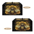 thumbnail image 5 of Whosucclay Bee Sunflower Print Dust Cover for Microwave Oven, Stain Resistant Easy to Clean Microwave Oven Cloth Cover with Handle, for Home Kitchen Decor-L, 5 of 7