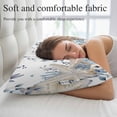 thumbnail image 5 of Blue Beige Coastal Throw Pillow Covers, Beach Starfish Summer Eucalyptus Soft Breathable Pillow Cases with Invisible Zipper for Sleeping, Toddler Pillowcases for Couch Bed Sofa Chair 12x20 Inches, 5 of 9