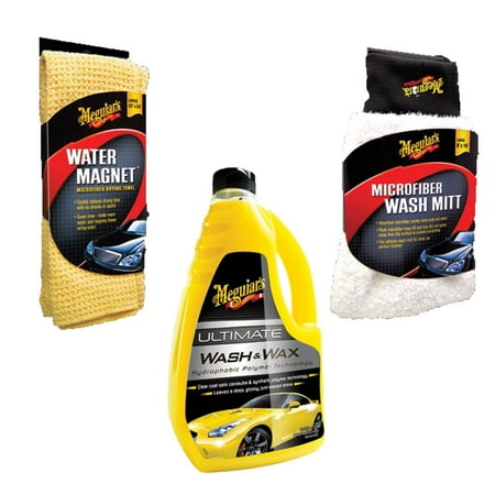 wax microfiber wash kit meguiar mitt drying washing towel care