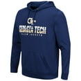 thumbnail image 2 of Men's Colosseum Navy Georgia Tech Yellow Jackets Lantern Pullover Hoodie, 2 of 3
