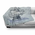 thumbnail image 3 of Vintage Boat Soft Flannel Fleece Blanket, Old Sketch Yacht at Sea Adventure in Ocean Marine Aquarelle Art, Cozy Plush for Indoor and Outdoor Use, 50" x 70", Baby Blue and Dark Blue, by Ambesonne, 3 of 6