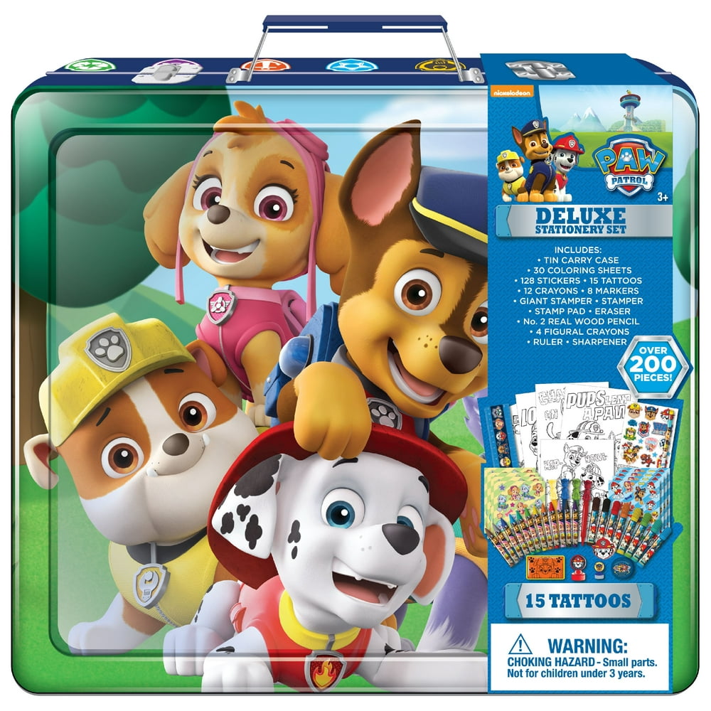 paw patrol tin activity set
