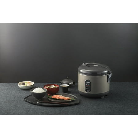 Zojirushi - 5.5 Cup (Uncooked) Automatic Rice Cooker & Warmer - Metallic Gray