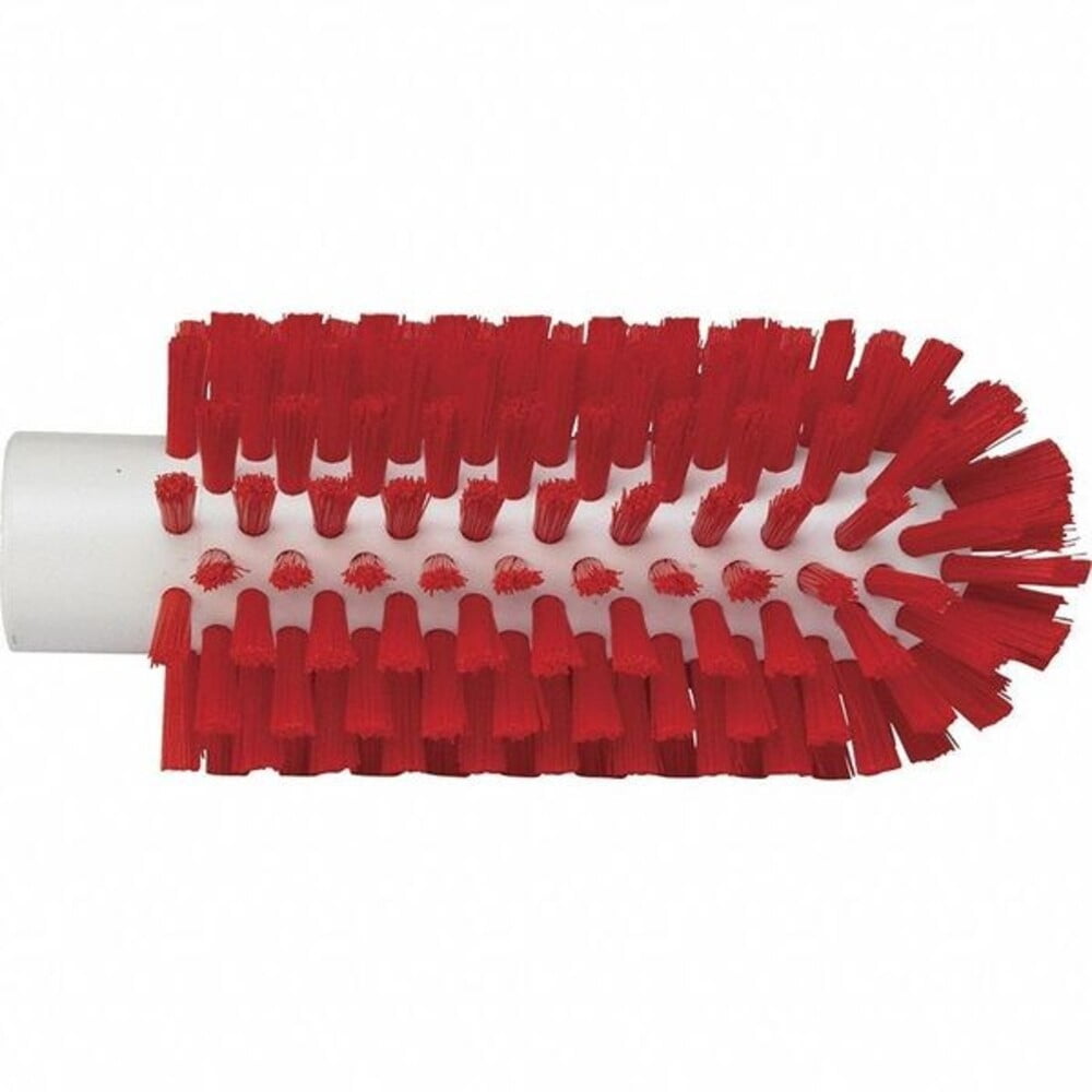 2 3/8 in W Tube and Pipe Brush, Stiff, Not Applicable L Handle, 5 1/2 in L Brush, Red 5380634