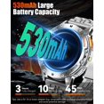 thumbnail image 3 of Reloj PODOEIL Military AMOLED Bluetooth Call de 1,43 pulgadas a prueba de agua, 3 of 9