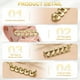 thumbnail image 3 of 2 Pcs Encanto para Agujetas para Zapatillas, Broches Decorativos para Agujetas para Zapatos Casual de Mujeres, Plata (Cinco Anillos), 3 of 7