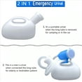 thumbnail image 3 of Urinal with Detachable Hose for Bedside Use,Urinals For Men Male Urinals With Lid Spill Proof Reusable Portable Bottle Pee Container Cup For Camping Car Traveling Toilet & Elderly Bedridden Patient, 3 of 4