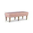 thumbnail image 6 of Linon Kacie 50" Wide Buttun Tufted Bench, Distressed Gray Washed Pink Linen, 6 of 11