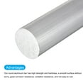 thumbnail image 3 of Uxcell Aluminum Round Rod, 1/2 Inch Diameter 6061 Solid Lathe Metal Bar 12 Inch Length for DIY Craft Tool, 3 of 4