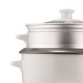 thumbnail image 3 of Brentwood TS-380S 10-Cup Uncooked/20-Cup Cooked Rice Cooker and Food Steamer, White, 3 of 11