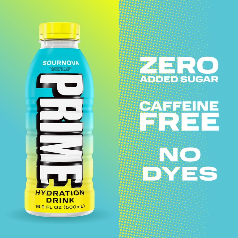 Prime Hydration Sports Drink, Sournova, 16.9 fl oz, 12 Pack photo 5