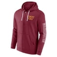 thumbnail image 2 of Men's Fanatics Branded  Burgundy Washington Commanders Offensive Lineup Hoodie Full-Zip Hoodie, 2 of 3