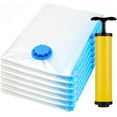 thumbnail image 1 of Vacuum Storage Bag Reusable Vacuum Storage Bag with Travel Pump for Bedding Clothing Blankets Etc 80x100cm*6, 1 of 5