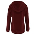 thumbnail image 3 of Aayomet Hoodies for Women Sweatshirt Pocket Hooded Strap Long Sleeve Loose Top (Red, XL), 3 of 5