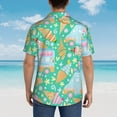 thumbnail image 6 of Balery Icecream Truck Print Men's Hawaiian Shirts Short Sleeve Beach Shirt Relaxed Fit Vacation Button Down Shirts-Large, 6 of 9