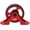 Red, variant on YAHHU Folding Bike Mudguard Bearing Easy Wheel for Brompton DAHON Bicycle Fender Aluminum Alloy Smooth Rolling Extension Guard Silver 1.4 in BCD 0.2 in Mounting Hole Lightweight