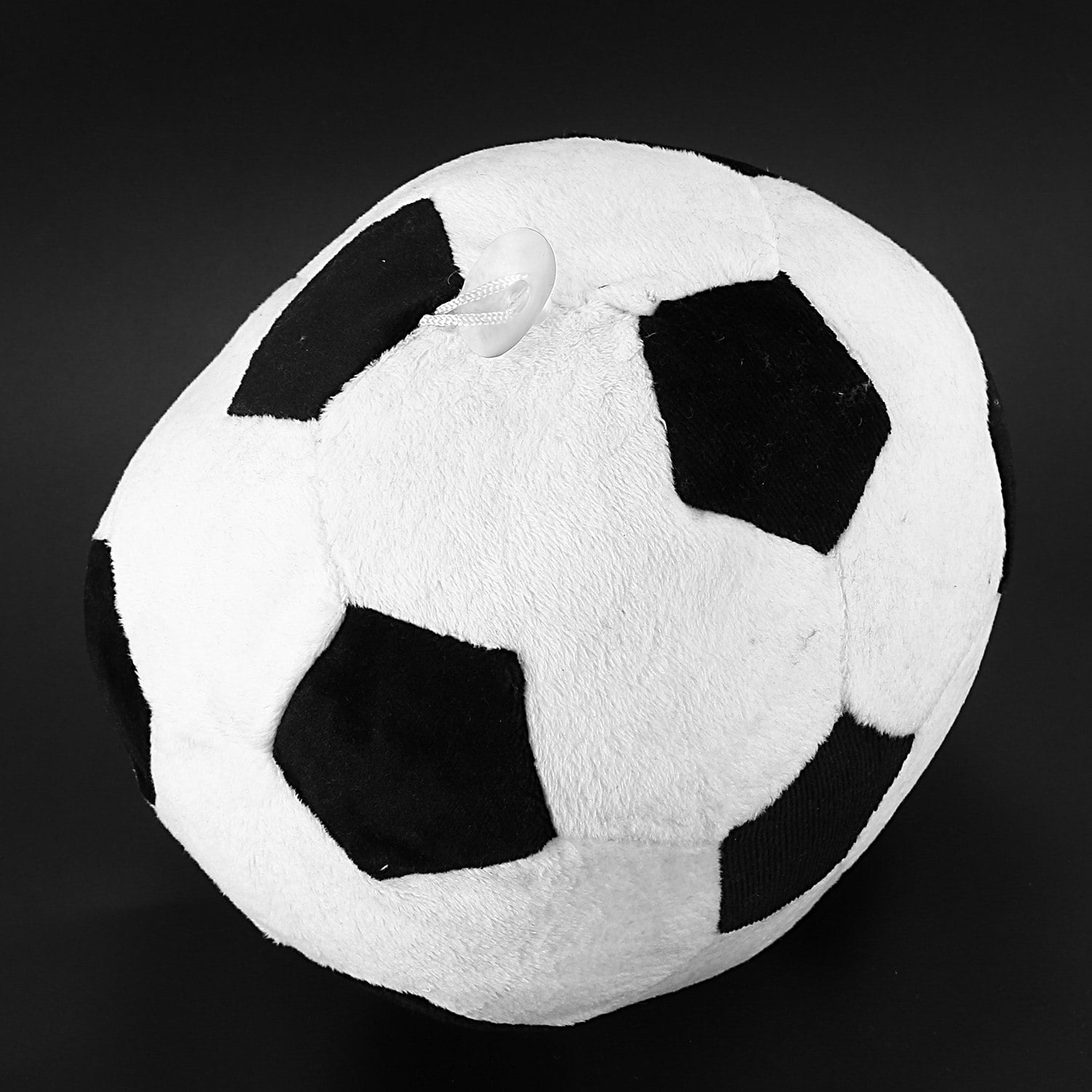 Soccer Ball Pillow Stuffed Fluffy Plush Baby Soccer Ball Soft Durable Soccer Sports Toy Gift For Kids Black 8 L X 8 W X 8 H 