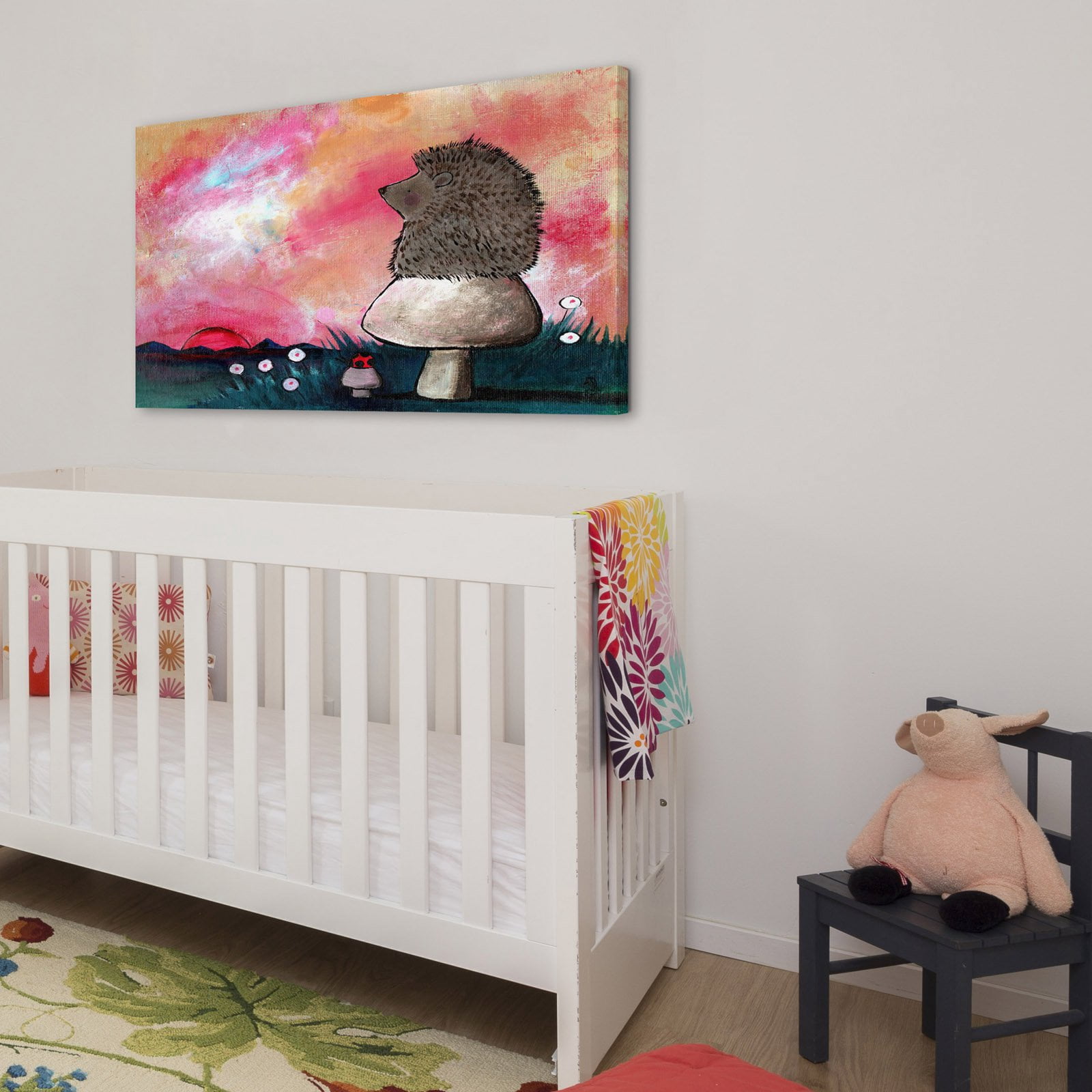 Marmont Hill "Hedgehog Mushroom" by Andrea Doss Painting Print on Wrapped Canvas