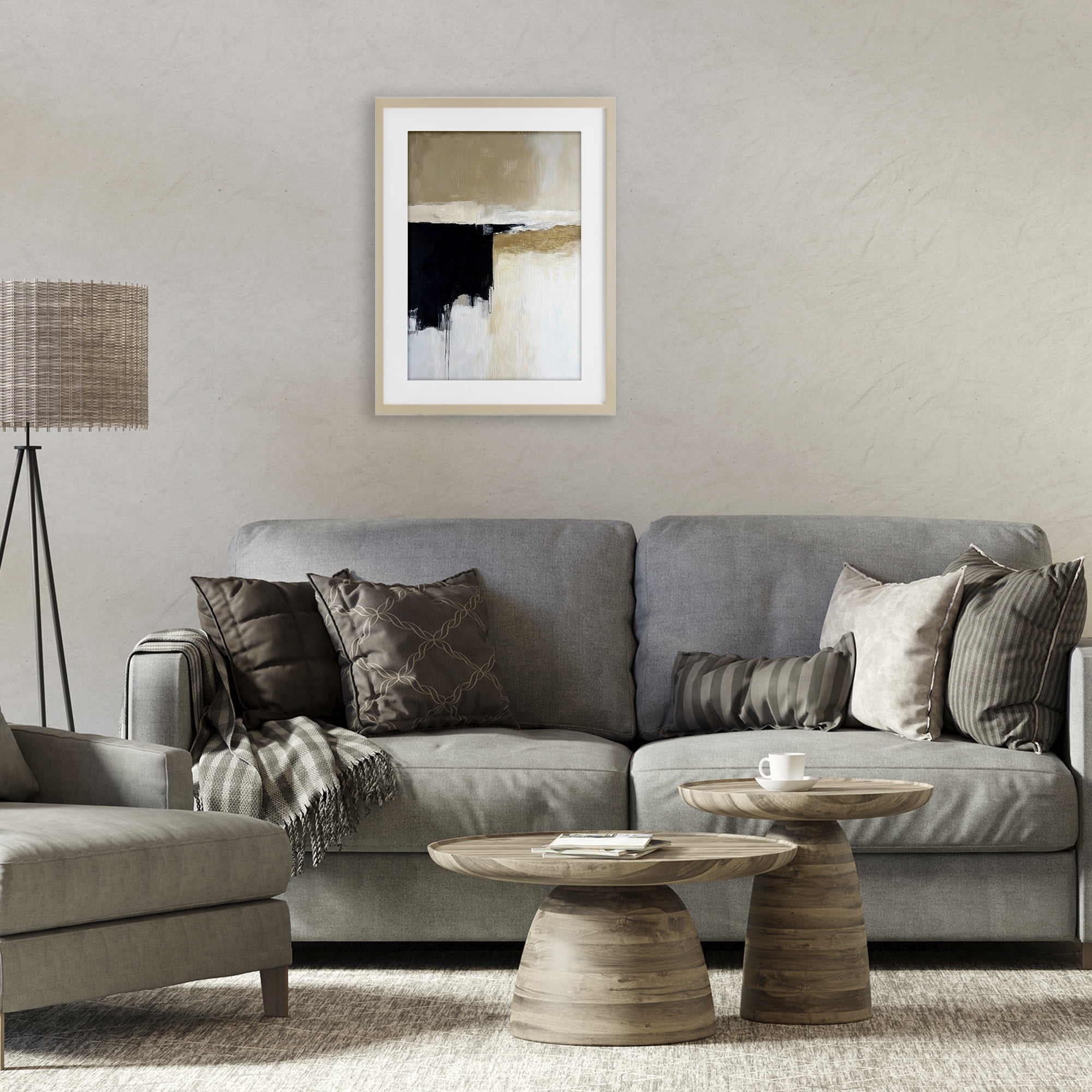 Stupell Industries Desert Shades Muted Neutrals Birch Framed Print Under Glass, design by Gina Kelly