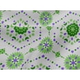 thumbnail image 4 of oneOone Viscose Jersey Green Fabric Dot|Heart & Hexagon Shape Geometric Diy Clothing Quilting Fabric Print Fabric By Yard 60 Inch Wide, 4 of 5