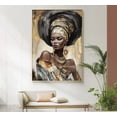 thumbnail image 1 of Cuadro Mujer Africana Moderno En Canvas Opción De Marco Hd, 1 of 4