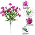 thumbnail image 5 of BITOUSHI Artificial Fake Plants Flowers for Outdoor Outside Spring Summer Decoration, 12 Bundles Faux Colorful Mix Morning Glory UV Sun Resistant for Porch Patio Home Planter Yard - Mix Color, 5 of 11