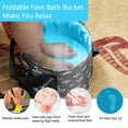 thumbnail image 1 of Cubo plegable para remojar los pies, bañera portátil de viaje para pies, Spa plegable para pies, lavabo para remojar, contenedor de agua para acampar y Picnic, 1 of 7