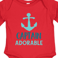 thumbnail image 4 of Inktastic Captain Adorable, Boat Anchor, Nautical - Blue Boys Long Sleeve Baby Bodysuit, 4 of 5