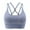 Blue, variant on Warners Bras for Women Wirefree Sports Bras for Women - High Neck Padded Crop Workout Tank Top with Built in Pads Blue,2XL