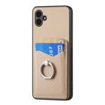 thumbnail image 2 of Allytech Galaxy A04E Wallet Case with Ring Holder Stand, Slim Fit Fashion Back Case with Cards Holder Lightweight Bumper Anti-Scratch Phone Case for Samsung Galaxy A04E - Khaki, 2 of 13