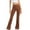 Brown, variant on Hvyesh Women's Yoga Pants Bootcut Flare Leggings Flared Bell Bottom Leggings High-Waisted Workout Pants Tummy Control