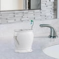 thumbnail image 4 of nu steel Compton Toothbrush Holder in Marble Patterned Resin RES854-4H, 4 of 5