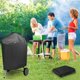 thumbnail image 2 of BBQ Cover, Waterproof Round Barbecue Cover, 420D Oxford Fabric Charcoal BBQ Cover, 77 x 90cm, UV-Resistant, 2 of 4