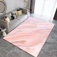 thumbnail image 3 of Pink Nordic Style Area Rugs, Simple Gradient Apartment Carpet, Bathroom Rugs Soft and Comfortable Wear-Resistant and Non-Slip for Children's Kindergarten Playroom,3x5ft, 3 of 6