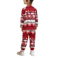 thumbnail image 3 of Family Matching Pajamas Adult Kids Christmas Bear Print  Long Sleeve Tops and Stretch Casual Pants Sleepwear, 3 of 10