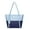 Blue, variant on Women's PU Leather Tote Bag Large Capacity Shoulder Purse with Zipper Pocket, 16x12x4in Work Travel Handbag in Blue