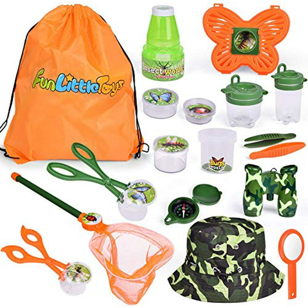 18 PCs Bug Catcher Kits for Kids, Outdoor Explorer Kit Nature Exploration Toys Set for Boys