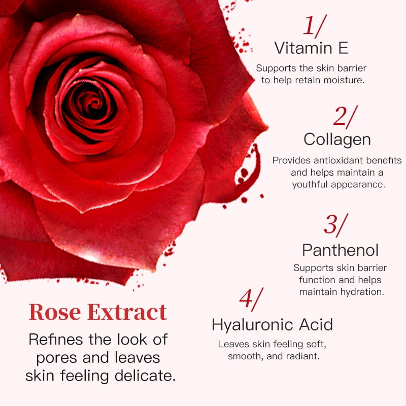 20PCS APPTI Rose Hyaluronic Acid Face Mask – Hydrating & Soothing Treatment with Rose Extract for Plump, Nourished & Calm Skin with a Dewy, Healthy Glow.