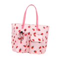 thumbnail image 2 of Bolso tote para mujer, grande, impermeable, con bolsillos, asa de mano, ideal para la playa. Fresa, 2 of 9