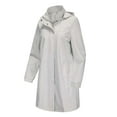 thumbnail image 4 of CaComMARK PI Rain Jacket for Women Waterproof Long Rain Coats Hooded Windbreaker Lightweight Raincoats Travel Hooded Trench Coats clearance sales today deals prime, 4 of 7