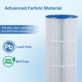 thumbnail image 3 of Filters4you- F4Y- PLFC-7459 Pool Filter Replacement for 85 sqft CL 340, CL340, CV340, A0557900, R0554500, PJAN85-M, PJAN85-PAK4, C-7459 Filter Cartridges, 1 pack, 3 of 5