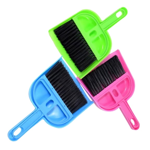 FOMIYES Small Dustpan and Brush Set, Plastic Cleaning Tool for Pet Owners, Efficient Hair and Dirt Removal, 1 Set