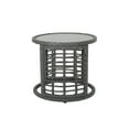 thumbnail image 3 of Noble House Huxley Indoor Modern Boho Wicker Chat Set with Side Table, Gray, Dark Gray, Black, 3 of 10