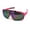 Pink Mirror, variant on Kush Mens Exposed Mirror Lens Racer Shield Plastic Sunglasses Pink Mirror