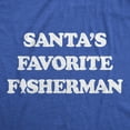 thumbnail image 2 of Mens Funny T Shirts Santas Favorite Fisherman Sarcastic Fishing Graphic Novelty Christmas Tee for Men Graphic Tees, 2 of 9