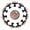 Multicolored 07, variant on 12 Pieces Cute Forest Fox Face wiht Hearts Pattern Glass Knobs for Dresser Drawers, 1.37 x 1.10 IN Round Kitchen Cabinet Pulls For Home Office Nursery Kids Room
