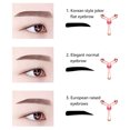 thumbnail image 3 of Molde de Cejas Ajustable, Herramienta de Diseño de Cejas de Plástico Reutilizable, Cómodo y Ligero, Kit de Cejas en Color Blanco para un Aspecto Natural y Simétrico., 3 of 6
